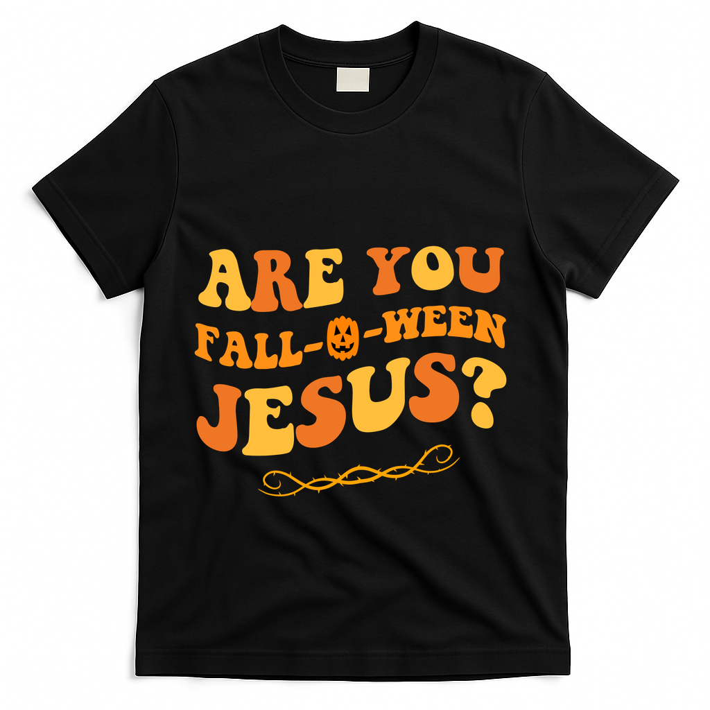 Are You Falloween Jesus? Cute Funny Halloween Fall T-Shirt product image 1