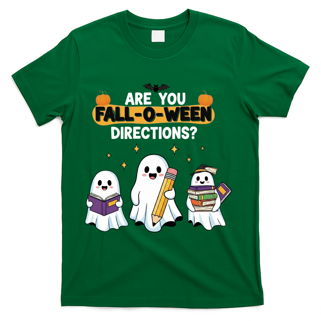 Are You Fall O Ween Directions Halloween T-Shirt product image 4