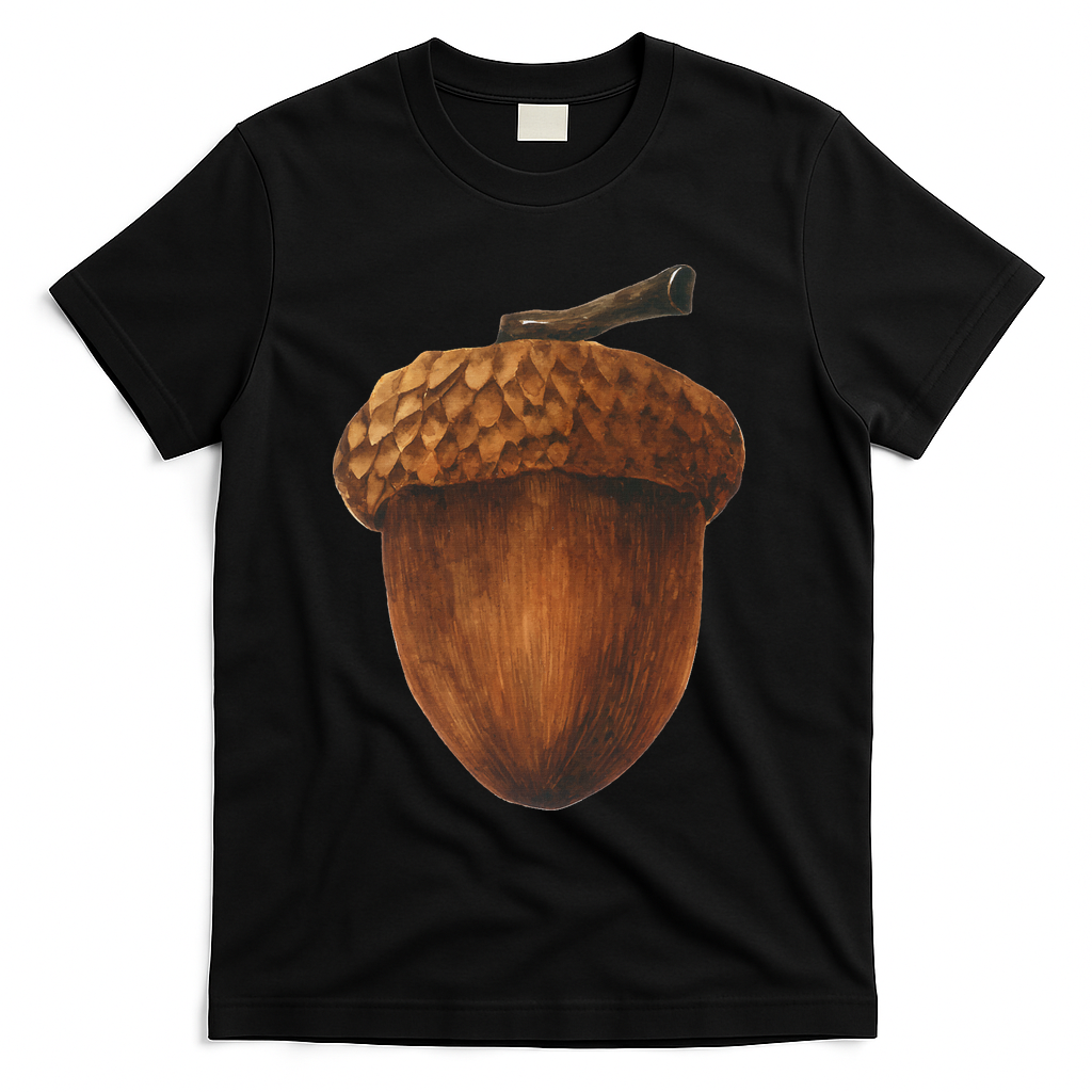 Big Acorn Costume Cute Easy Food Halloween T-Shirt product image 1