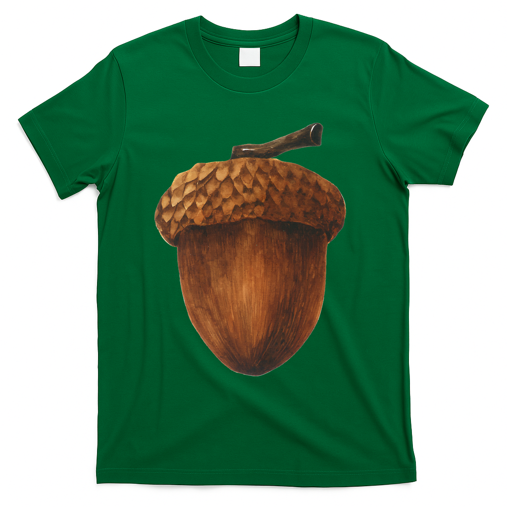 Big Acorn Costume Cute Easy Food Halloween T-Shirt product image 4