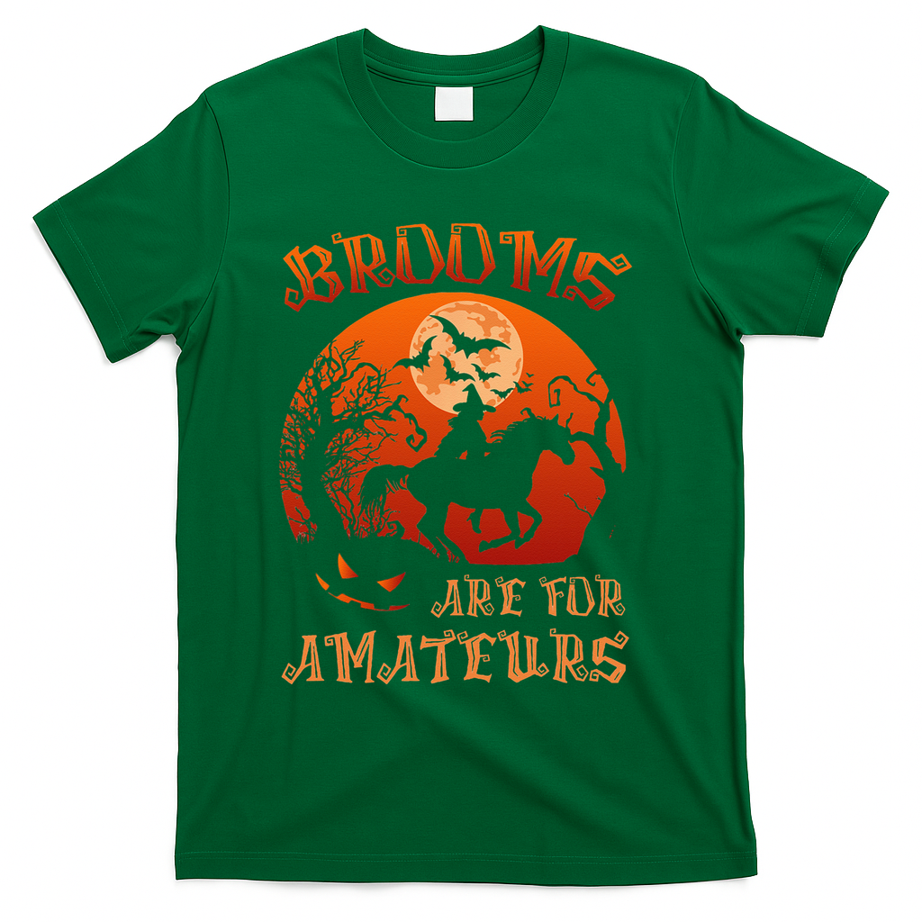 Brooms Are For Amateurs Halloween T-Shirt product image 4