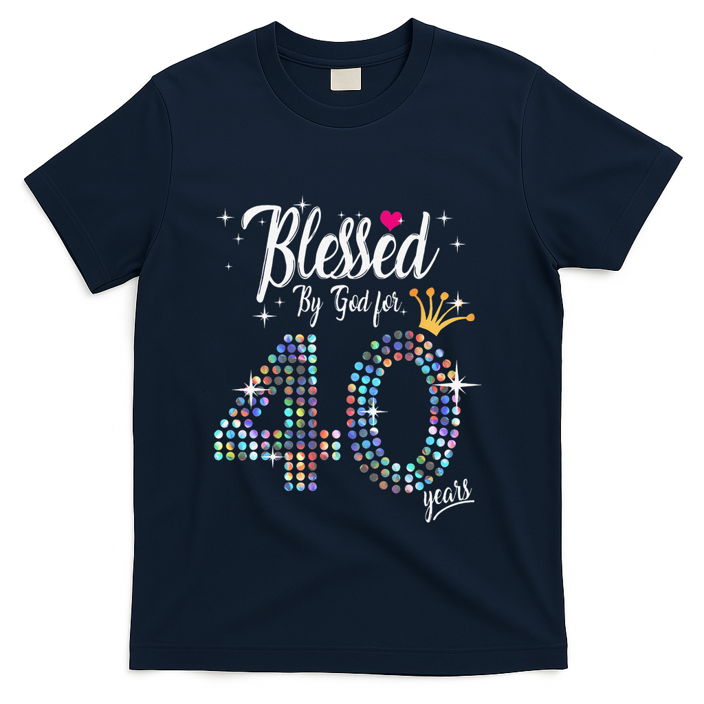Blessed By God For 40 Years 40th Birthday Anniversary product image 3