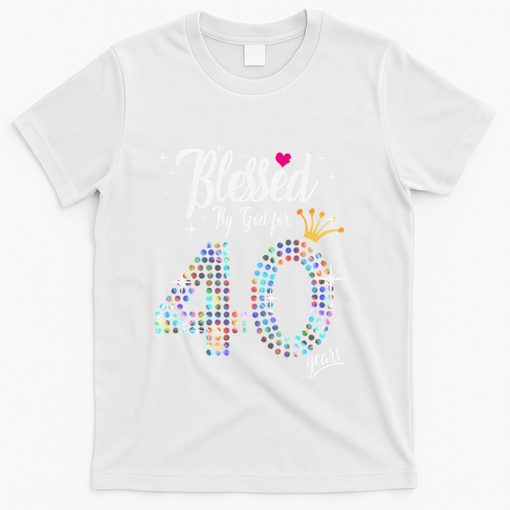 Blessed By God For 40 Years 40th Birthday Anniversary product image 2