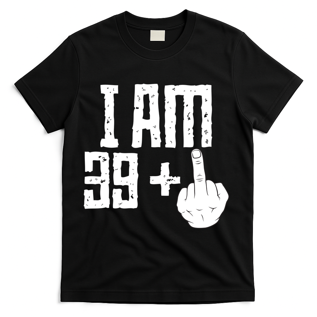 Middle Finger 40th Birthday Funny T-Shirt product image 1