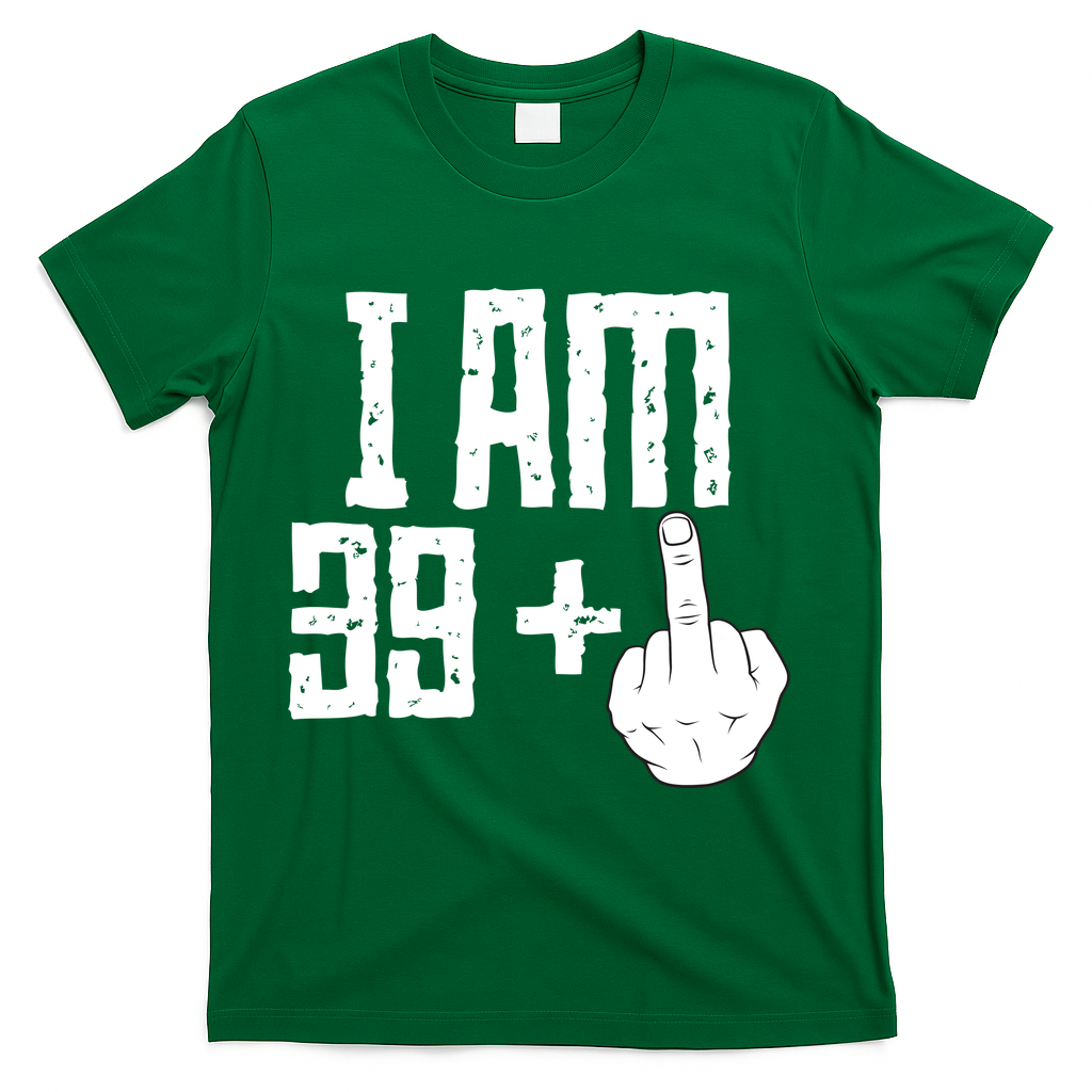 Middle Finger 40th Birthday Funny T-Shirt product image 4
