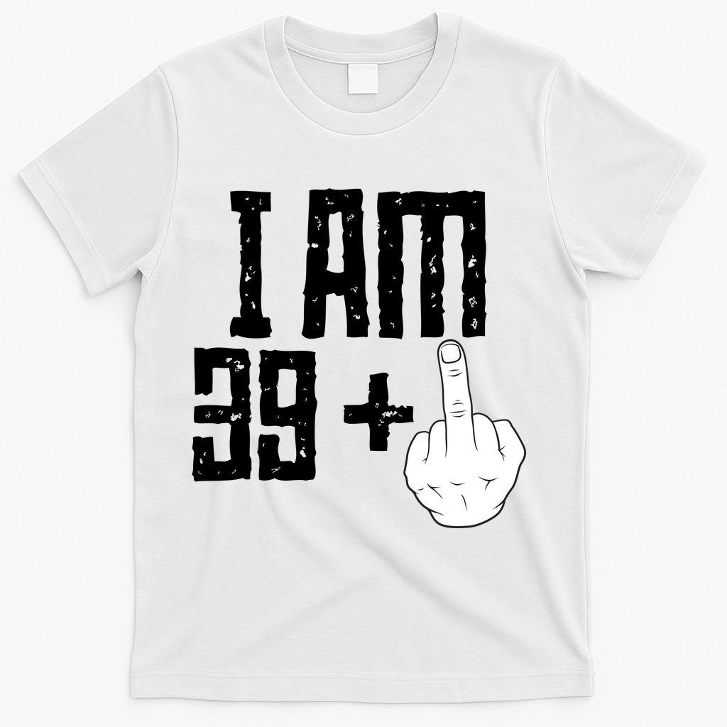 Middle Finger 40th Birthday Funny T-Shirt product image 2