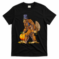 Bigfoot Turkey Thanksgiving Funny Holiday T-Shirt product image 1