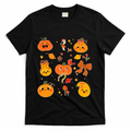 Cute Autumn Fall Pumpkins Ribbons Bows T-Shirt product image 1