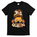 Cute Autumn Fall Pumpkin Queen T-Shirt product image 1