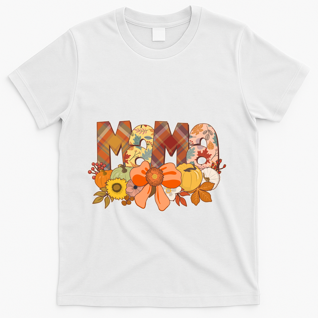 Cute Autumn Mama Fall Lover T-Shirt product image 2