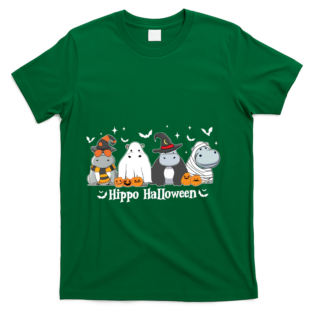 Cute Baby Hippo Moo Deng Fall T-Shirt product image 4