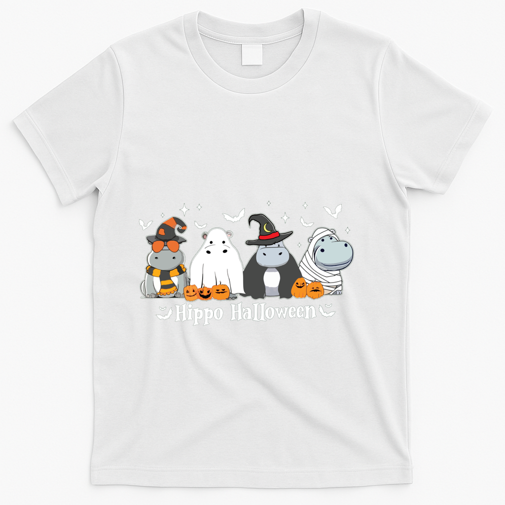 Cute Baby Hippo Moo Deng Fall T-Shirt product image 2