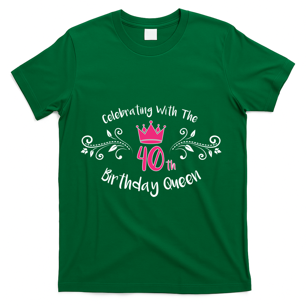 Celebrating With The 40th Birthday Queen T-Shirt product image 4