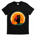 Cute Fall Autumn Lover Black Cat And Pumpkins T-Shirt product image 1