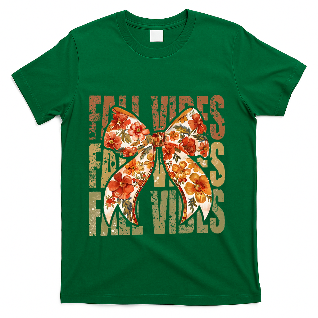 Coquette Floral Fall Vibes Autumn T-Shirt product image 4