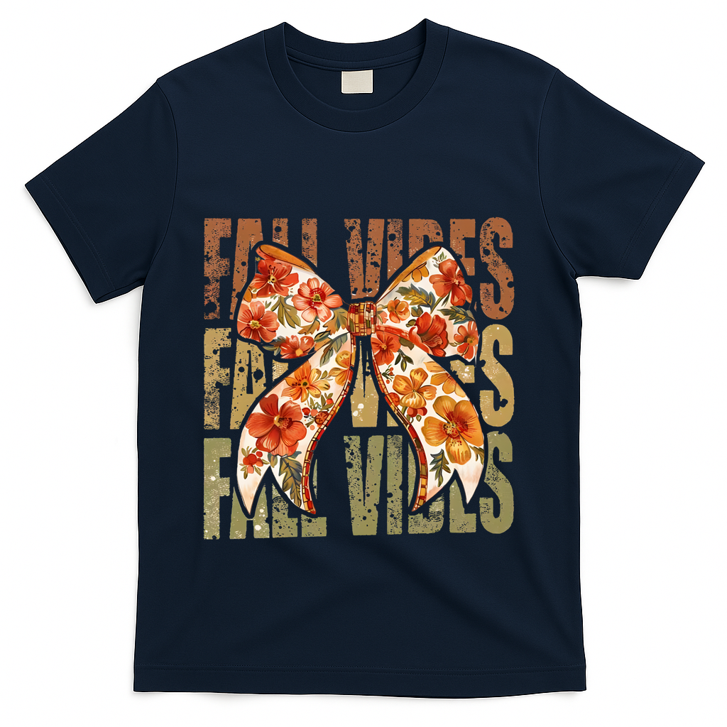 Coquette Floral Fall Vibes Autumn T-Shirt product image 3