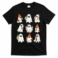 Cute Halloween Ghost Vibes Spooky Autumn Gift T-Shirt product image 1