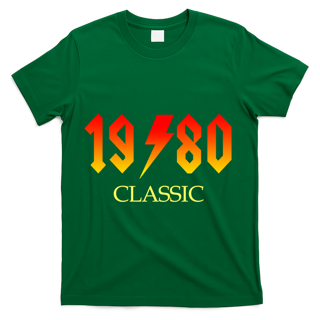 1980 Classic Rock 40th Birthday T-Shirt product image 4