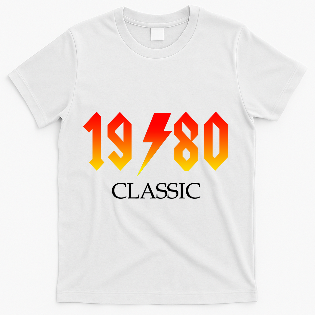 1980 Classic Rock 40th Birthday T-Shirt product image 2
