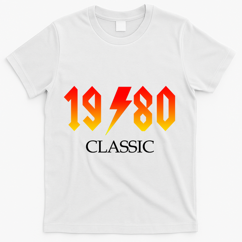 1980 Classic Rock 40th Birthday T-Shirt product image 2