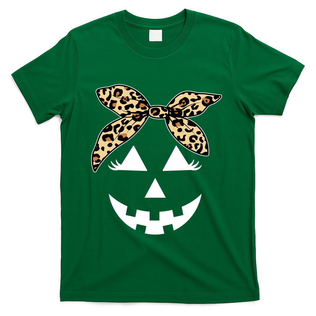 Cheetah Pumpkin Cute Halloween T-Shirt product image 4
