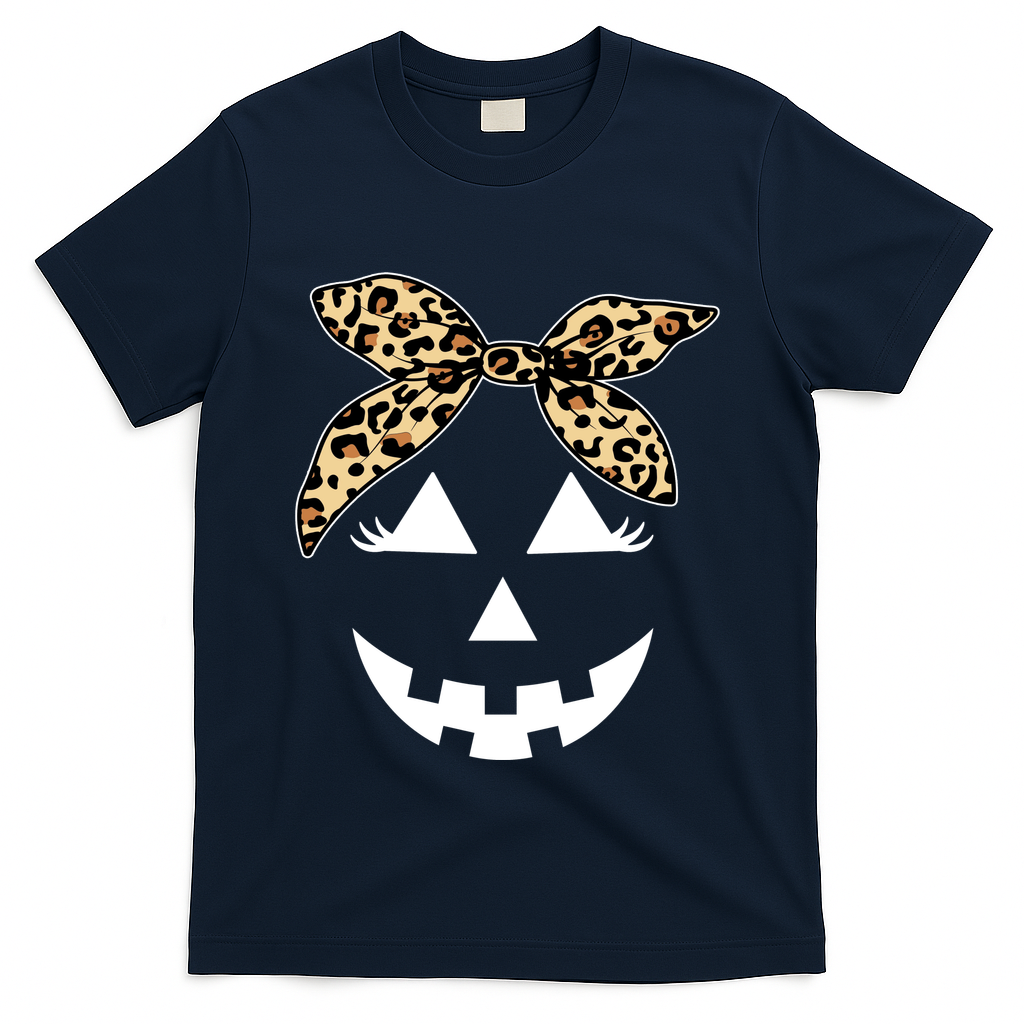 Cheetah Pumpkin Cute Halloween T-Shirt product image 3
