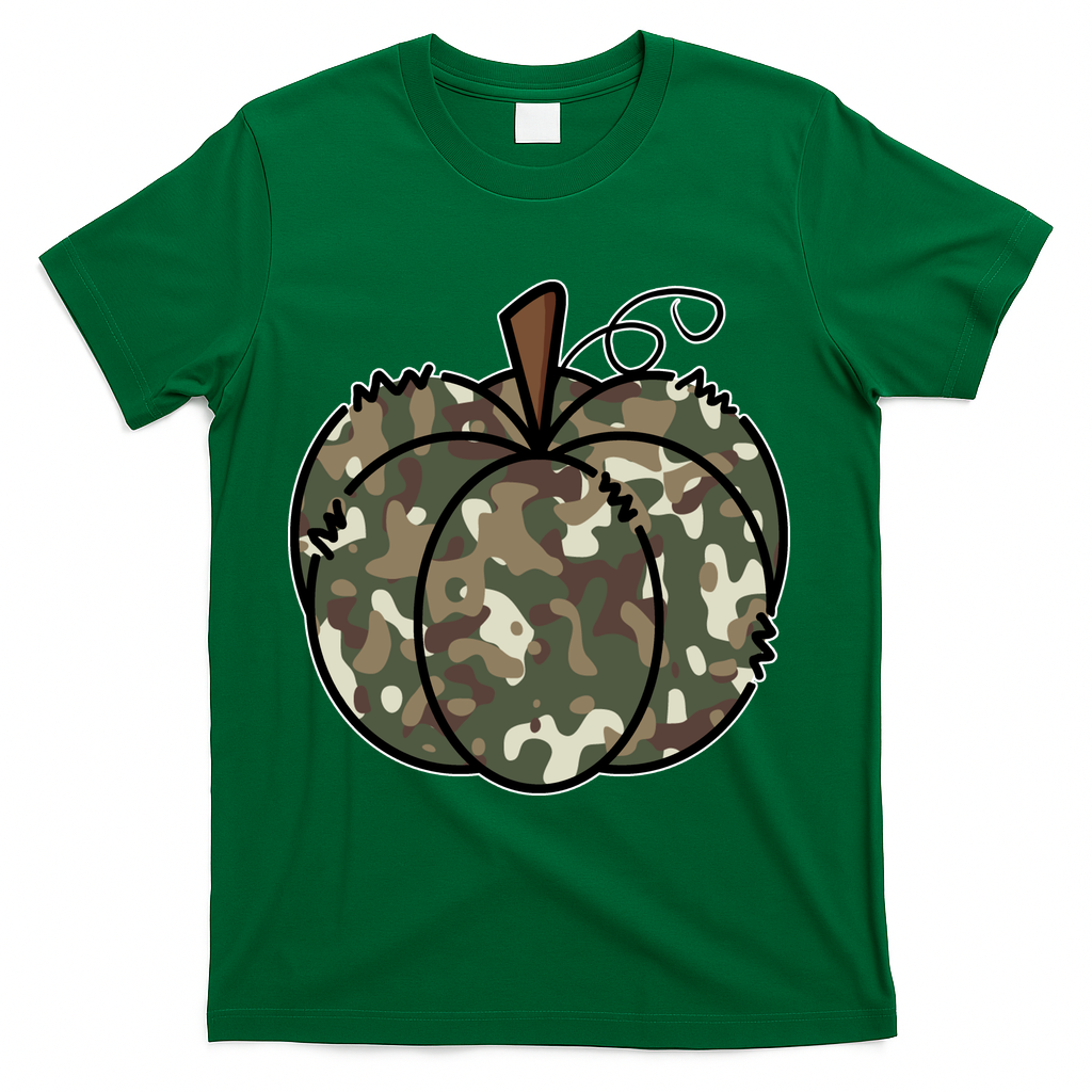 Camouflage Pumpkin Holiday T-Shirt product image 4