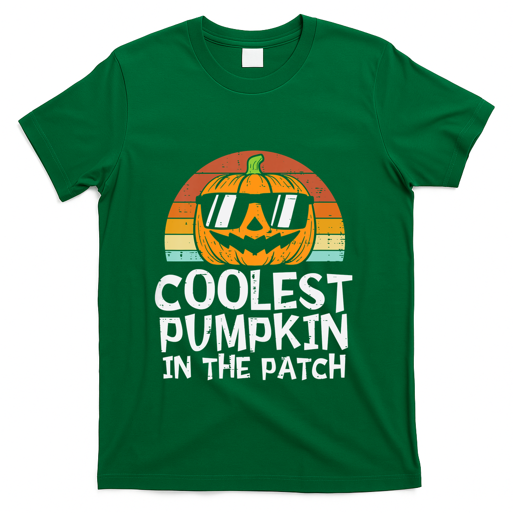 Coolest Pumpkin In The Patch Halloween Funny Gift T-Shirt product image 4