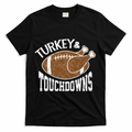 Cute Turkey And Touchdowns Funny Thanksgiving Football product image 1