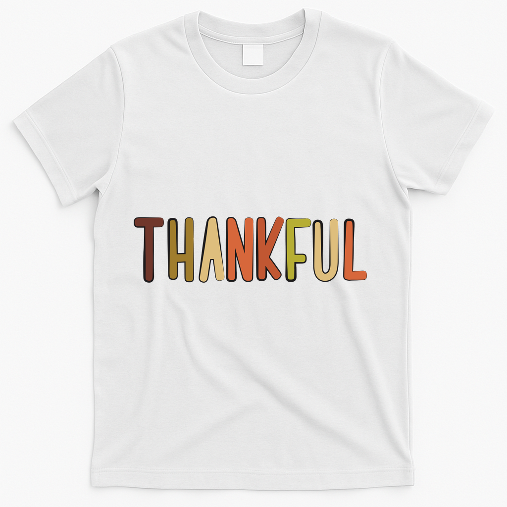 Cute Thankful Thanksgiving T-Shirt product image 2