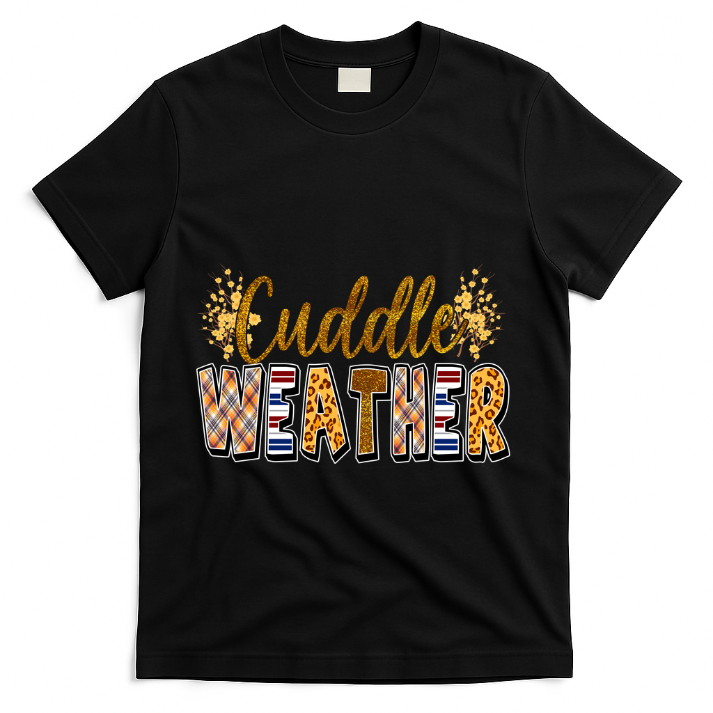 Cuddle Weather Cute Fall Pattern T-Shirt product image 1