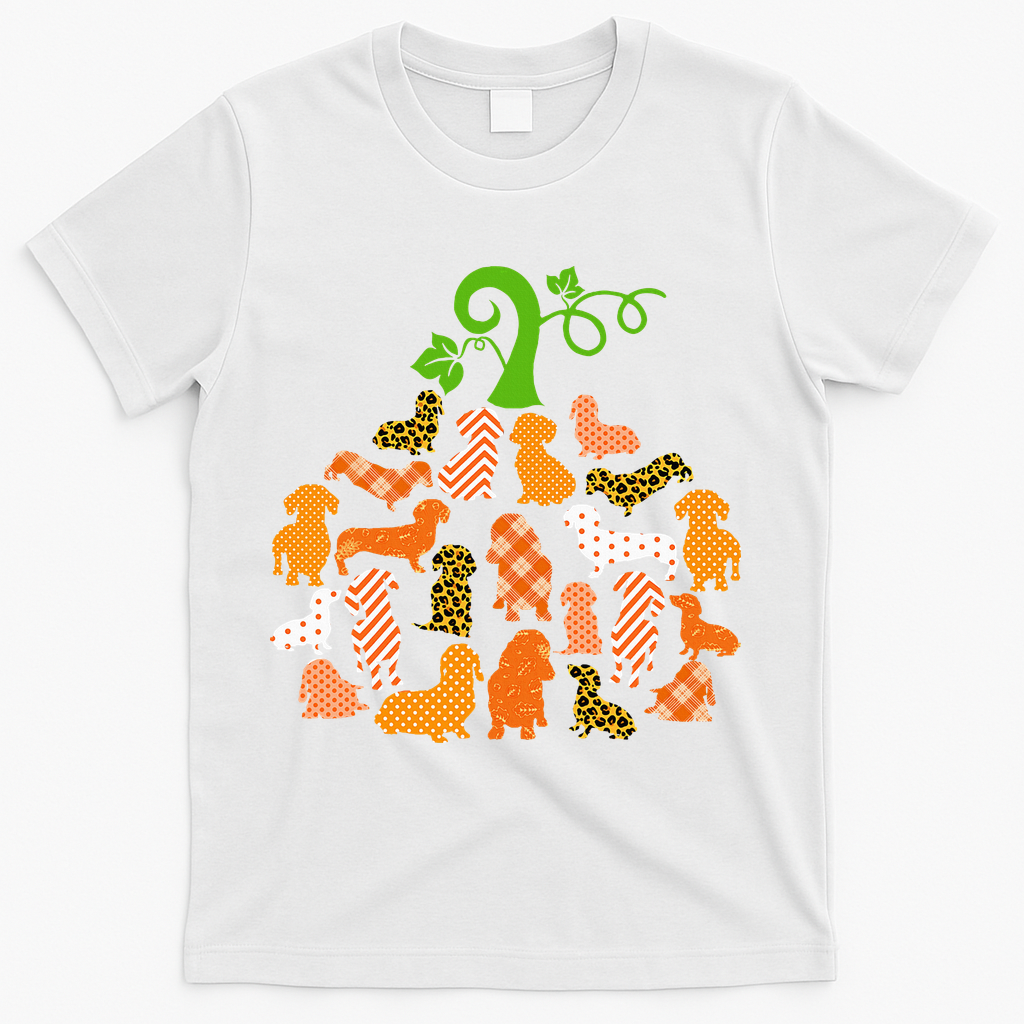 Dachshund Pumpkin Shape Plaid Leopard Dog Autumn Halloween product image 2