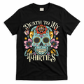 Death To My Thirties Rip 30s Floral Skull 40th Birthday product image 1