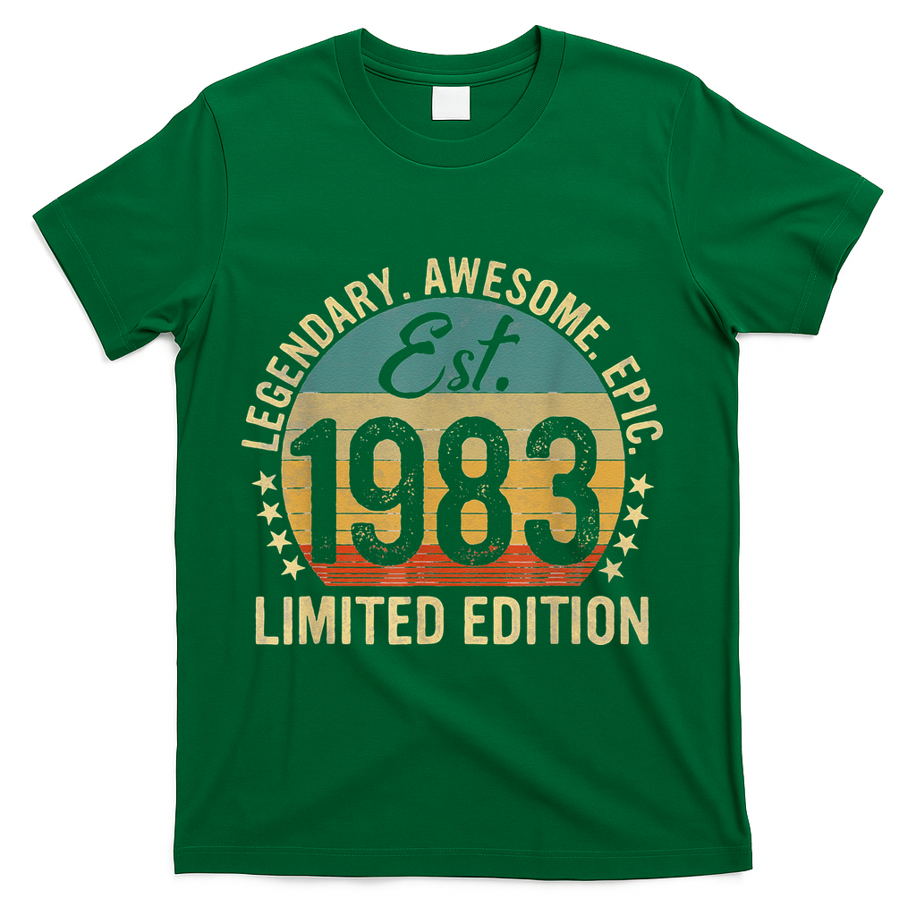 Est 1983 Vintage Limited Edition 40th Birthday T-Shirt product image 4