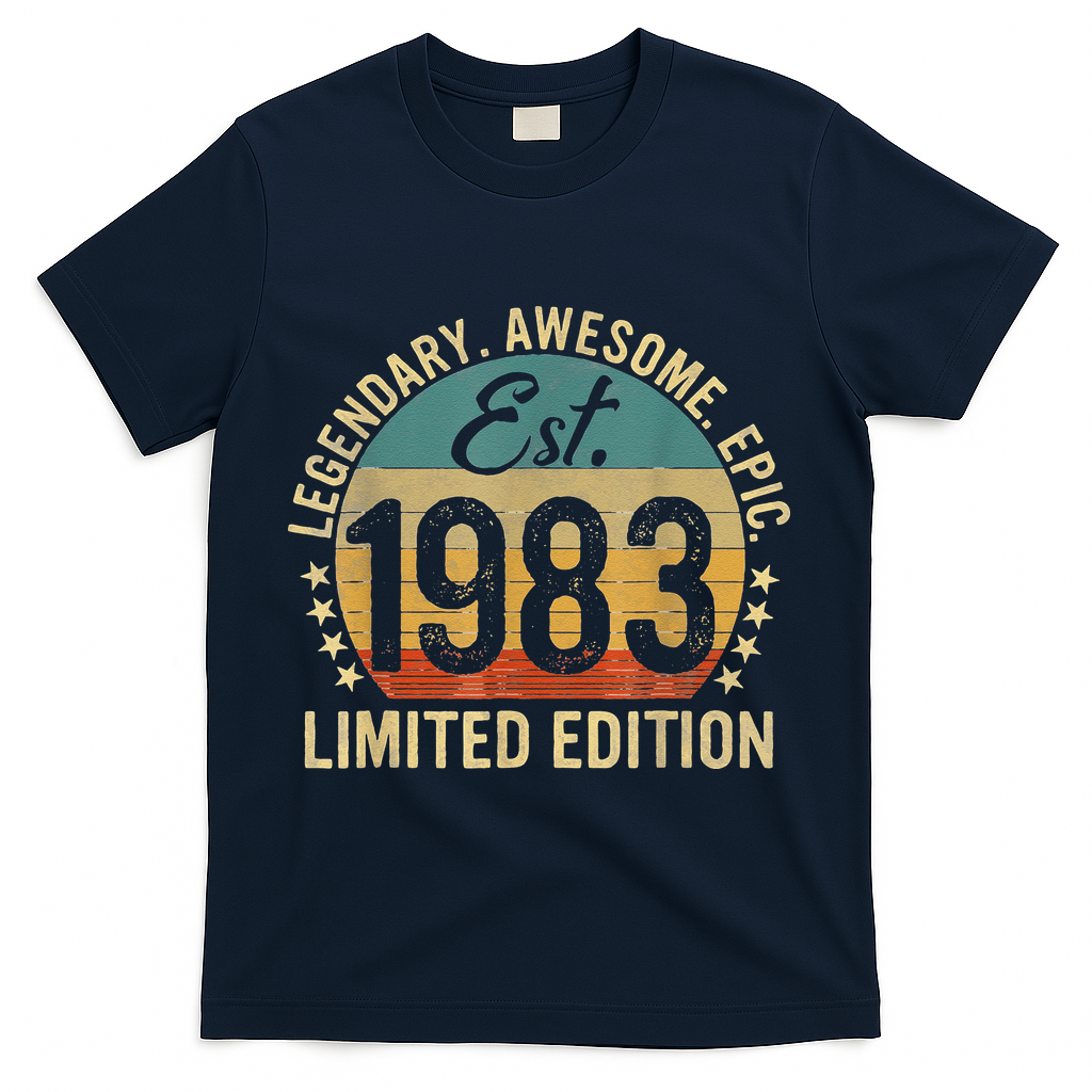 Est 1983 Vintage Limited Edition 40th Birthday T-Shirt product image 3