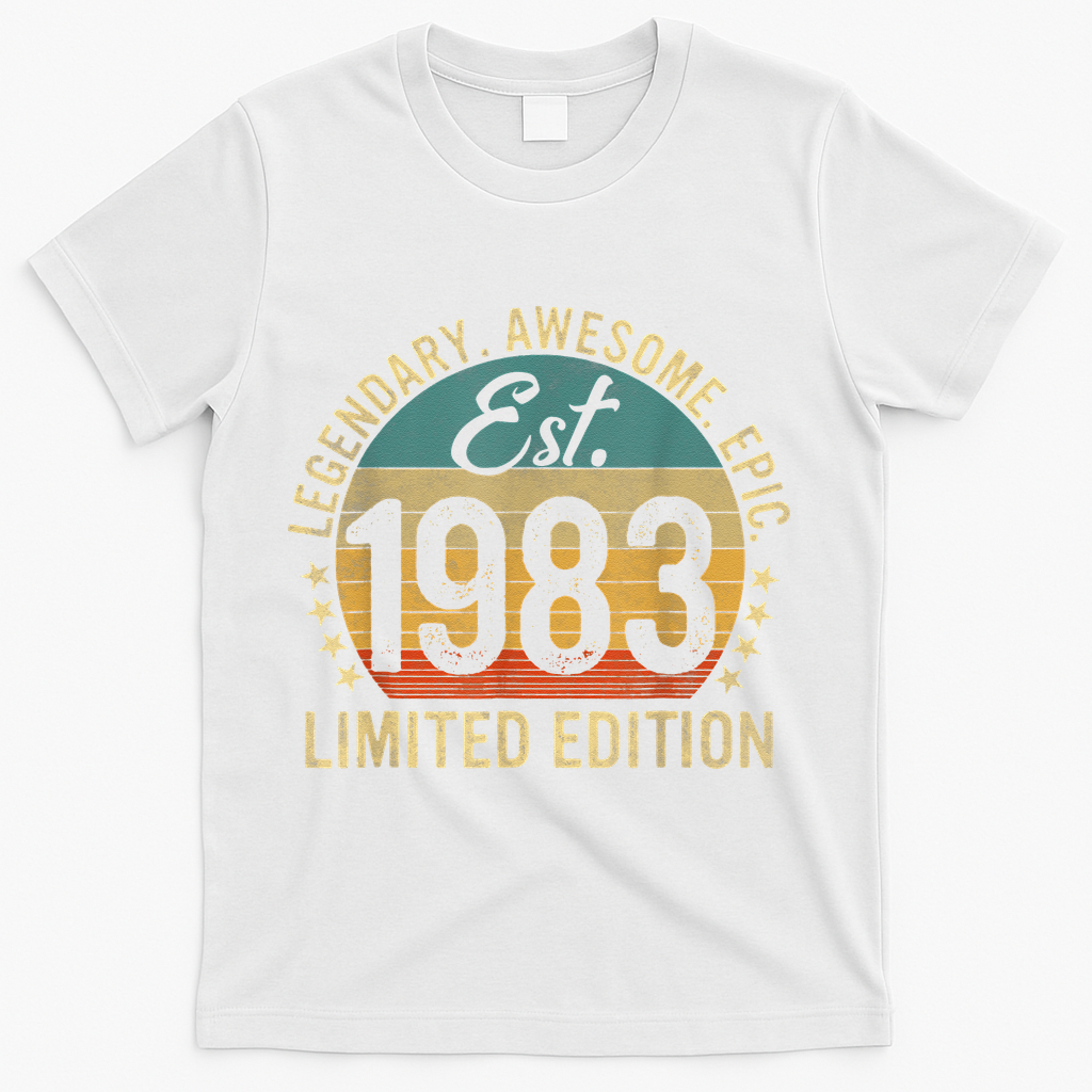 Est 1983 Vintage Limited Edition 40th Birthday T-Shirt product image 2