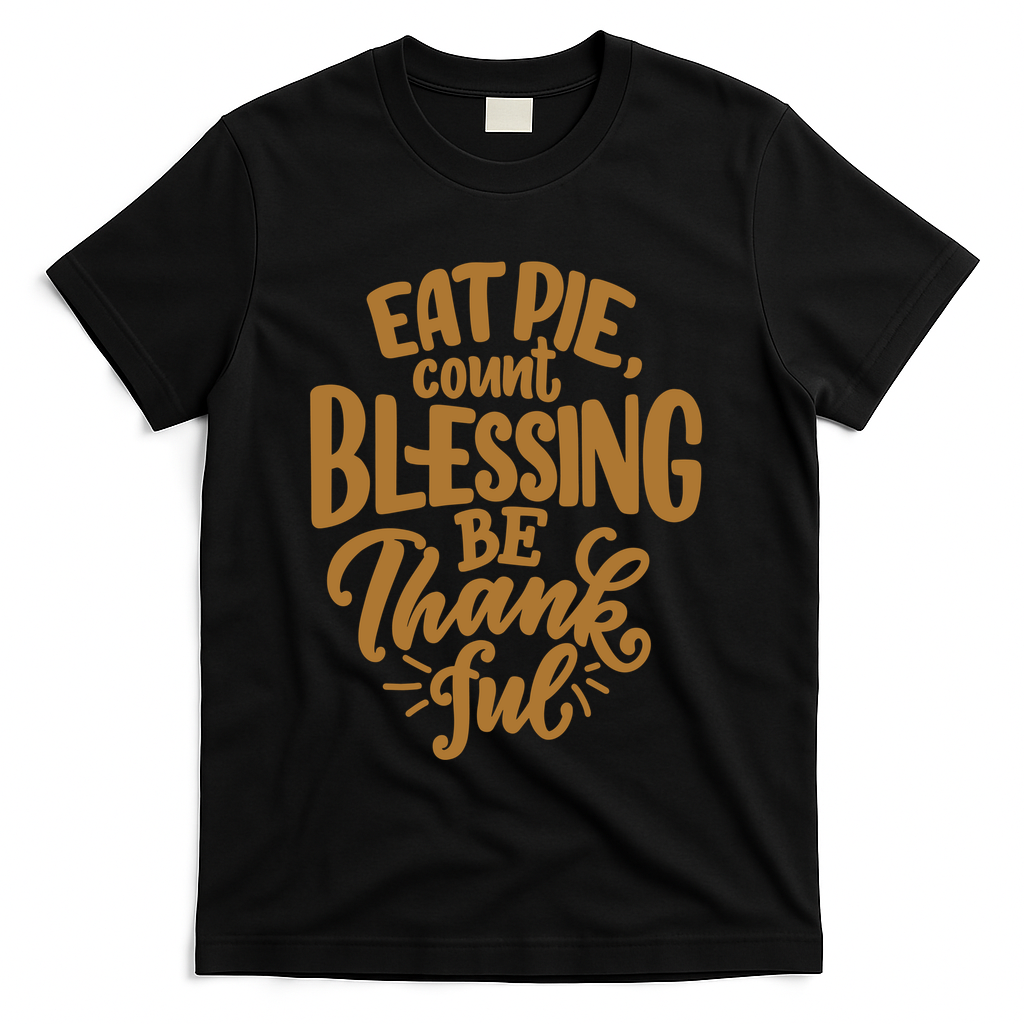 Eat Pie Count Blessing Be Thankful Thanksgiving Holiday product image 1