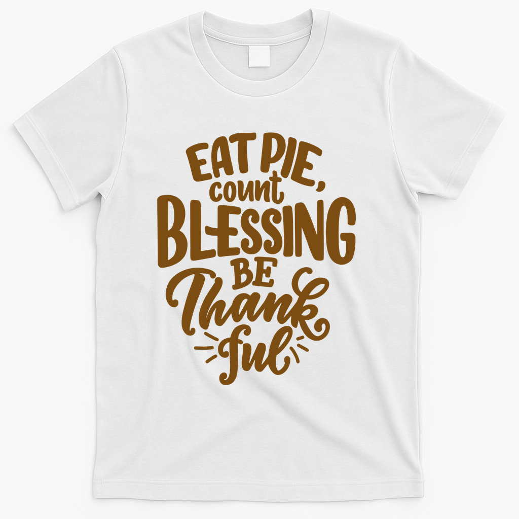 Eat Pie Count Blessing Be Thankful Thanksgiving Holiday product image 2