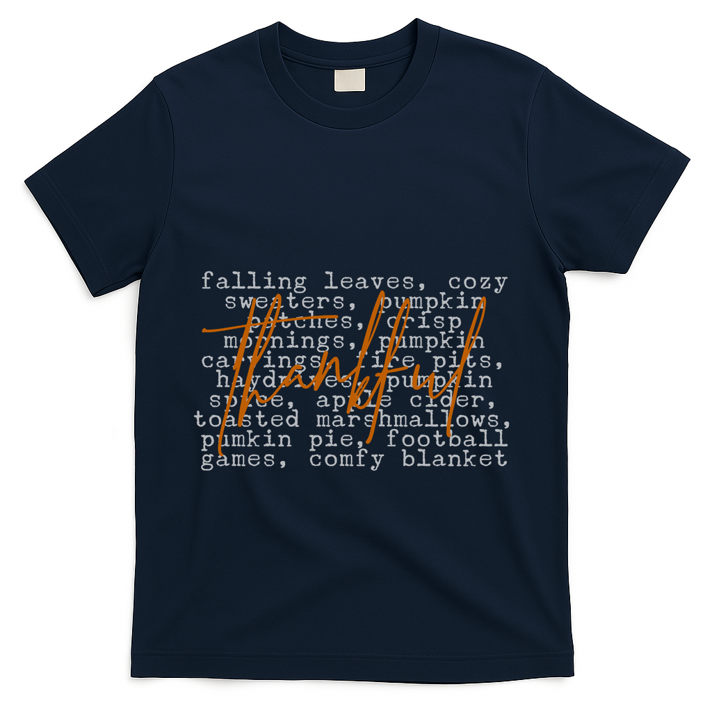 Fall Autumn Season Thankful Quote T-Shirt product image 3