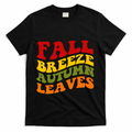 Fall Breeze Autumn Leaves Retro T-Shirt product image 1