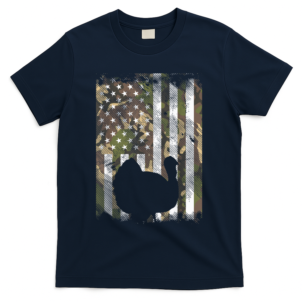 Funny Cute Camo US America Flag Turkey Day Hunting product image 3