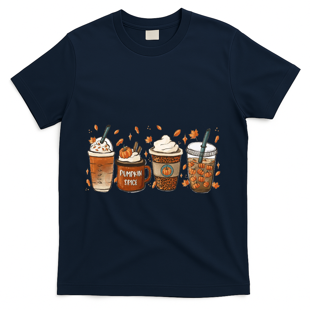 Fall Coffee Pumpkin Spice Lover T-Shirt product image 3