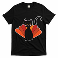 Funny Cute Thanksgiving Cat Turkey T-Shirt product image 1
