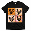 Floral Fall Chicken Cute Thankgiving T-Shirt product image 1