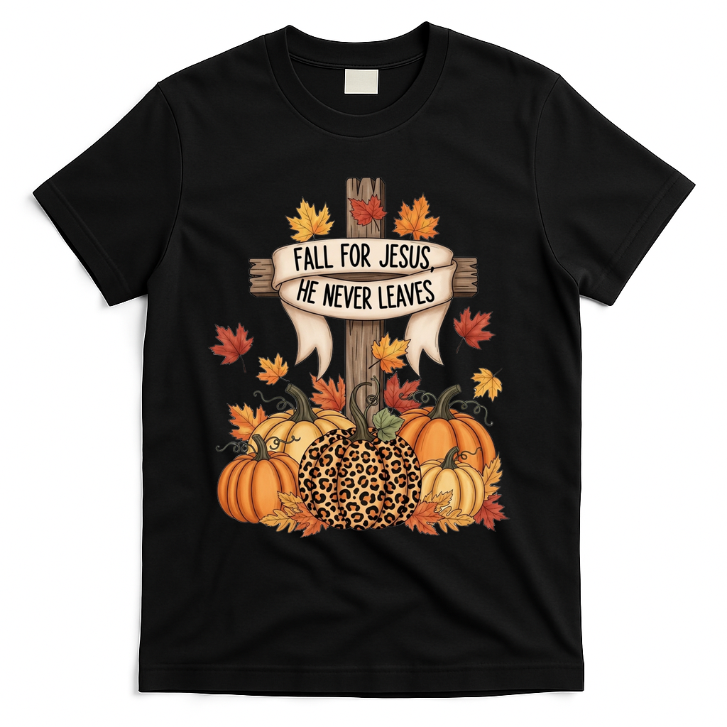 Fall For Jesus Thanksgiving Autumn T-Shirt product image 1
