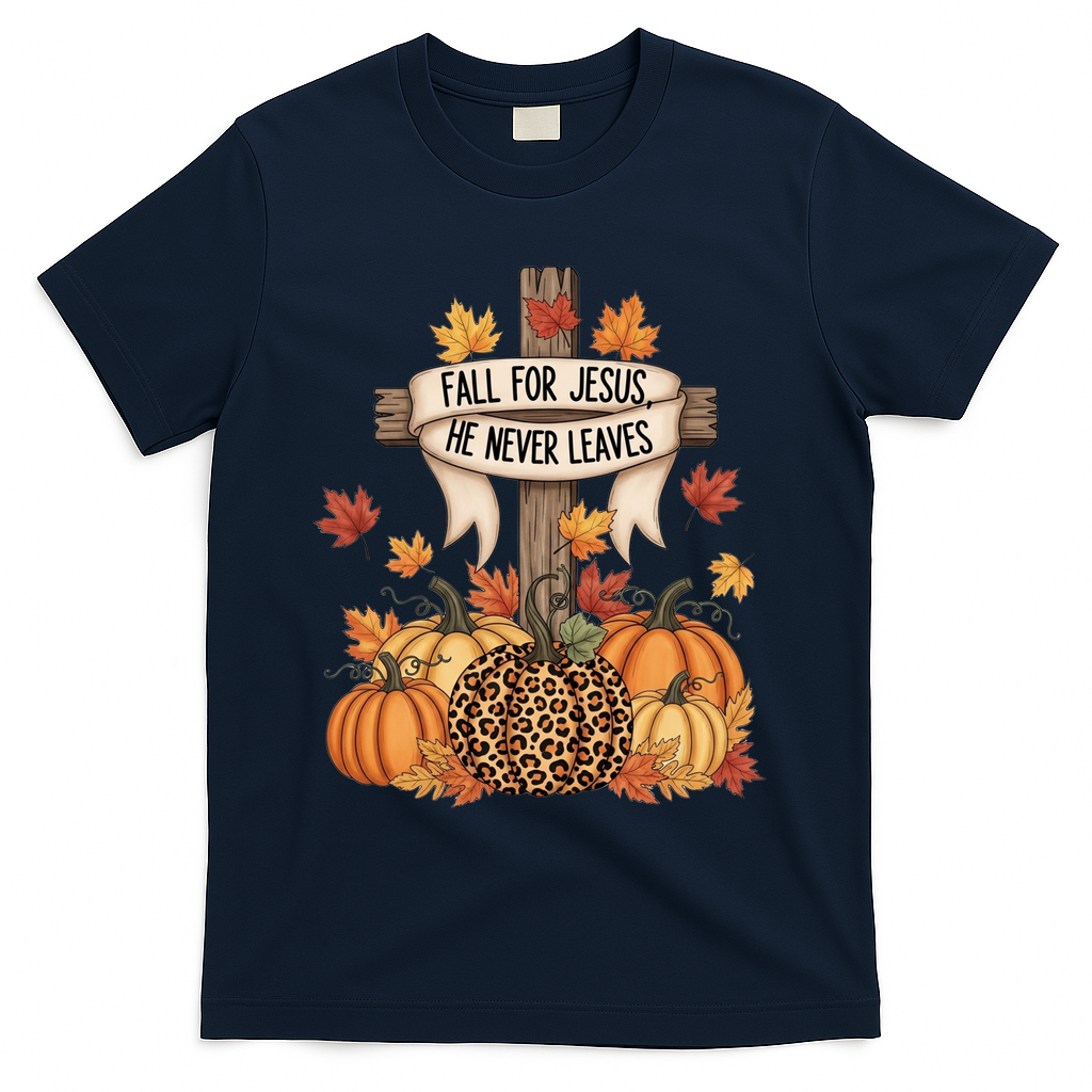 Fall For Jesus Thanksgiving Autumn T-Shirt product image 3