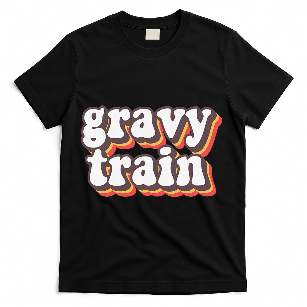 Funny Family Thanksgiving Gravy Train Friendsgiving T-Shirt product image 1