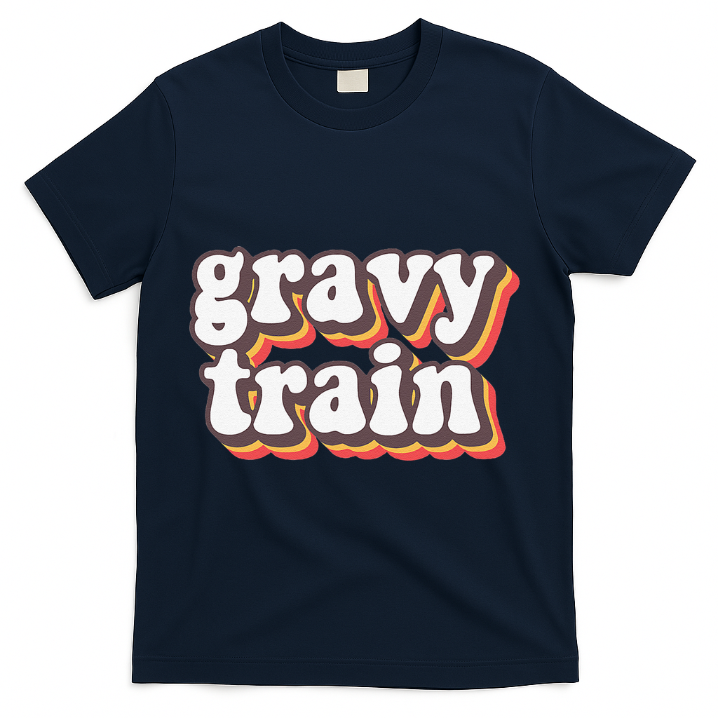 Funny Family Thanksgiving Gravy Train Friendsgiving T-Shirt product image 3