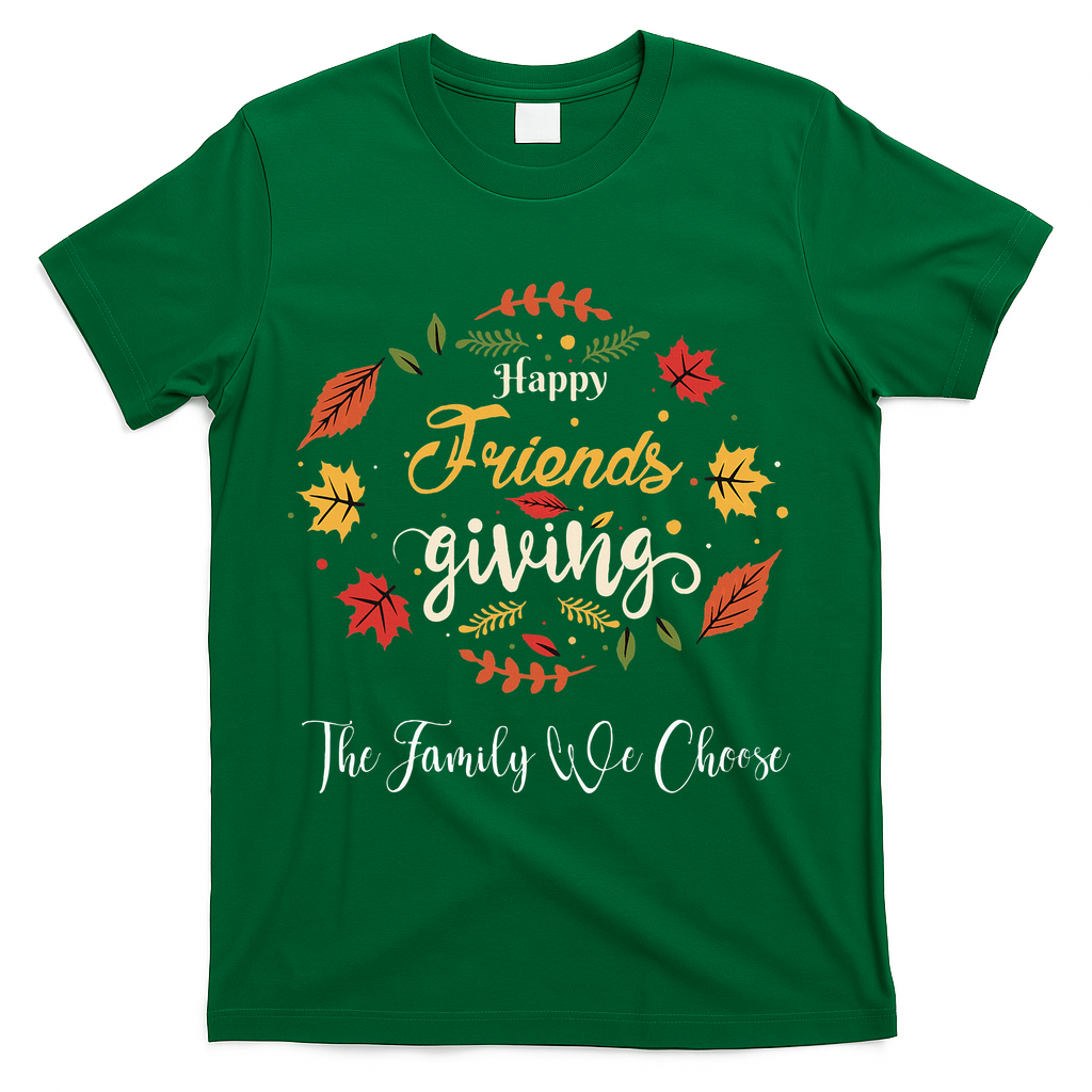 Funny Happy Friendsgiving Turkey Friends Giving T-Shirt product image 4