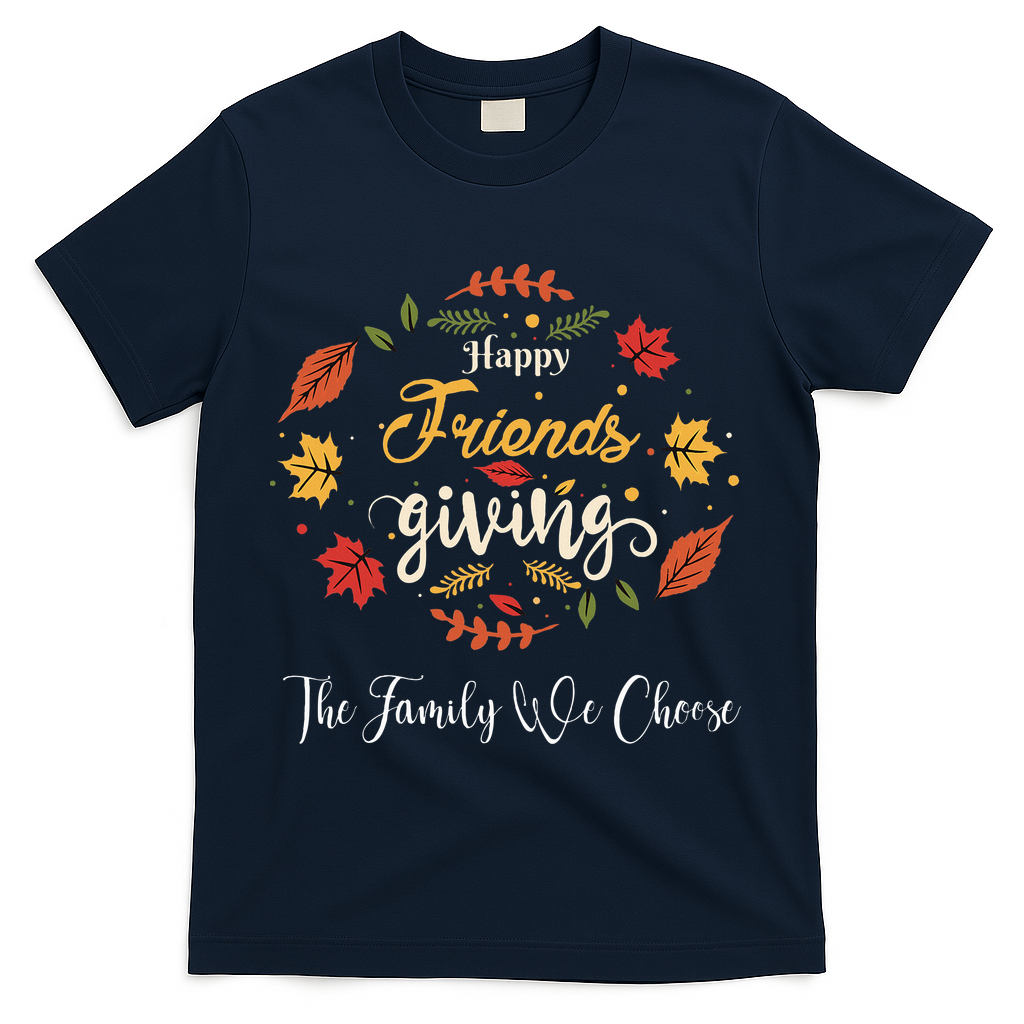 Funny Happy Friendsgiving Turkey Friends Giving T-Shirt product image 3